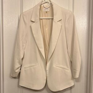 White Tailored Blazer Classic Lapels